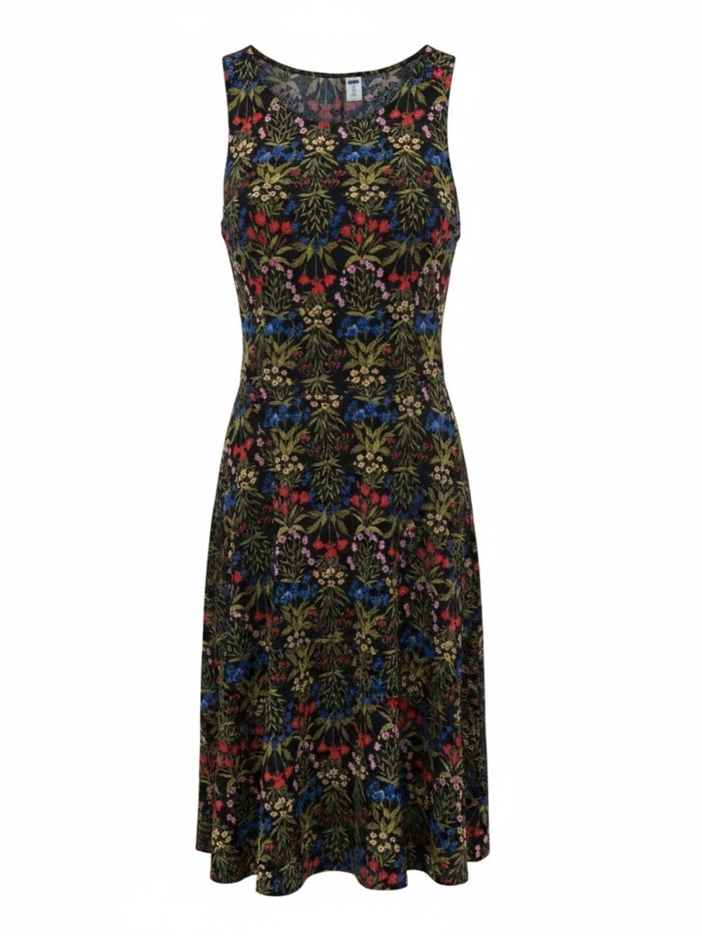 Old Navy black floral sleeveless dress, XL